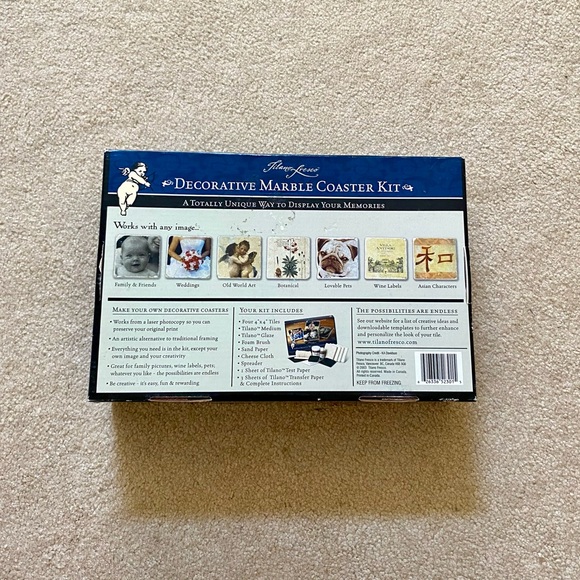 Decorative Marble Coaster Kit - Picture 3 of 3